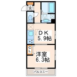 Lungo La ferrovia.307の物件間取画像